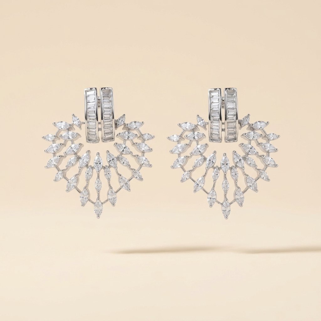 Marquise Fan Statement Earrings